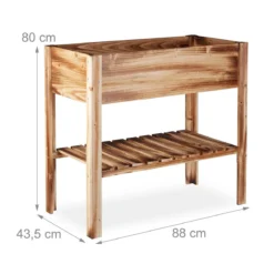 Relaxdays Moestuinbak Gevlamd Hout - Kruidentuin - Moestuintafel - Kweektafel Op Poten -Aanbiedingen Bloeiruimte Winkel 1200x1200 318