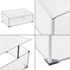 Kweekkas Tuinkas Mini 100x60x30-40 Cm Polycarbonaat -Aanbiedingen Bloeiruimte Winkel 1200x1200 331