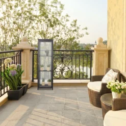 Relaxdays Kweekkas Balkon - Hout - 3 Etages - Balkonkas - Hobbykas - Plantenkas - Broeikas -Aanbiedingen Bloeiruimte Winkel 1200x1200 335