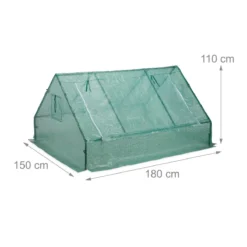 Relaxdays Kweekkas - 110 X 180 X 150 Cm - Foliekas - Uv-bestendig - Laag - Tuinkas - Groen -Aanbiedingen Bloeiruimte Winkel 1200x1200 361