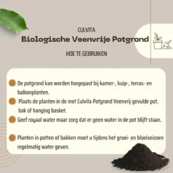 Culvita - Biologische Veenvrije Potgrond 40 Liter - Potgrond Voor Kamerplanten & Buitenplanten - Inclusief Organische Meststof -Aanbiedingen Bloeiruimte Winkel 1200x1200 386