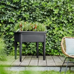 Elho Green Basics Kweektafel Xxl 75 - Plantenbak Voor Buitenkweken En Oogsten - Ø 75.5 X H 65.1 Cm - Zwart/Living Black -Aanbiedingen Bloeiruimte Winkel 1200x1200 4