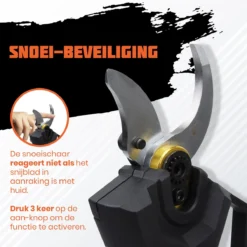 Reichlër® Elektrische Snoeischaar - 40 Mm Snijdiameter - 2x Accu - Anti-cut Functie - Heggenschaar - Takkenschaar - Zwart -Aanbiedingen Bloeiruimte Winkel 1200x1200 482