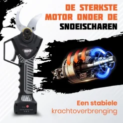 Reichlër® Elektrische Snoeischaar - 40 Mm Snijdiameter - 2x Accu - Anti-cut Functie - Heggenschaar - Takkenschaar - Zwart -Aanbiedingen Bloeiruimte Winkel 1200x1200 483
