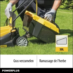 Powerplus POWXG6212T Elektrische Grasmaaier - Grasmachine Voor Kleine En Middelgrote Tuin - 1300W - Maaibreedte 320mm - Verstelbare Maaihoogte - 30L Opvangbak - Incl. Grastrimmer 250W -Aanbiedingen Bloeiruimte Winkel 1200x1200 592