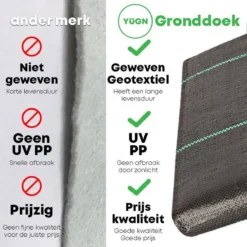 YUGN 21 M2 Anti Worteldoek Duurzaam Gronddoek En Bodembedekker 4.2 Bij 5 Meter - Ideale Onkruidbestrijding - Tevens Wortelbegrenzer En Tuinbestrating En Grondzeil - 4.2x5 Meter - Cadeau Tip -Aanbiedingen Bloeiruimte Winkel 1200x1200 66