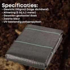 YUGN 21 M2 Anti Worteldoek Duurzaam Gronddoek En Bodembedekker 4.2 Bij 5 Meter - Ideale Onkruidbestrijding - Tevens Wortelbegrenzer En Tuinbestrating En Grondzeil - 4.2x5 Meter - Cadeau Tip -Aanbiedingen Bloeiruimte Winkel 1200x1200 69