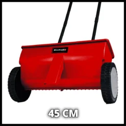 Einhell Strooiwagen GC-SR 12 (12 L - 45 Cm Strooibreedte - Dubbele Duwstang - Kliksluiting Aan Beide Zijden - Verstelhendel - Corrosiebestendige Rol - Behuizing Van Breukvast Kunststof) -Aanbiedingen Bloeiruimte Winkel 1200x1200 700