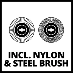 Einhell Accu Voegenreiniger GE-CC 18 Li-Solo Power X-Change (Li-Ion - 18 V - 1200 T/min - Borsteldiameter 10 Cm - Incl. Staal- En Nylonborstel - Zonder Accu En Lader) -Aanbiedingen Bloeiruimte Winkel 1200x1200 768