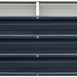 Moestuinbak Nijmegen Staal 240x47x40 Cm Antracietgrijs -Aanbiedingen Bloeiruimte Winkel 1200x247