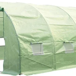OUTSUNNY Tunnelkas 300x600 Gegalvaniseerde Metalen Buizen, Kweekkas, Hobbykas, Serre
