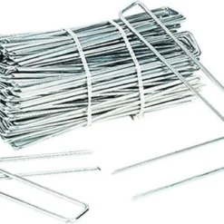 Gronddoekpen / Anti-Worteldoek Haken 20 X 5 X 20 Cm ZINK / 100 STUKS ! / Gronddoekpennen