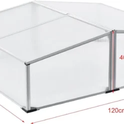 Tuinkas Kweekkas Mini 100x120x30-40 Cm Polycarbonaat -Aanbiedingen Bloeiruimte Winkel 1200x595