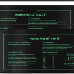 2x Verwarmingsmat Planten | Warmtemat 25,5x52,5 Cm Plant - Kweekmat - Propagator - Kweektent - Zaden - Stekjes - Kiemen - Ook Geschikt Voor Onder Terrariums - Spat Waterdicht