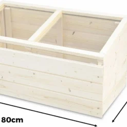 Alice's Garden Moestuinbak Hêtre - 80x41x34cm - Met Deksel - Grenen -Aanbiedingen Bloeiruimte Winkel 1200x753