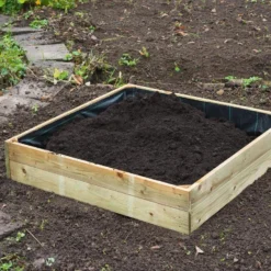 Nature - Gronddoek - Kleine Moestuinbak - Zwart - 134x134cm -Aanbiedingen Bloeiruimte Winkel 1200x778