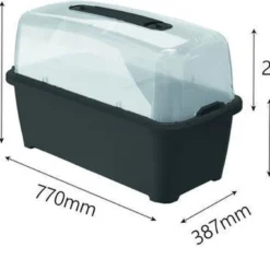 Moestuinbak Kweektafel Respana Planter High Set 77x39x82cm ANTRACIET Prosperplast -Aanbiedingen Bloeiruimte Winkel 1200x786