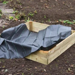 Nature - Gronddoek - Kleine Moestuinbak - Zwart - 134x134cm -Aanbiedingen Bloeiruimte Winkel 1200x788