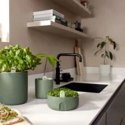 Elho Magic Microgreens 17 - Bloempot Voor Kiemgroenten - Ø 16.8 X H 7.1 Cm - Groen/Blad Groen -Aanbiedingen Bloeiruimte Winkel 1200x800 1