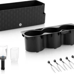 Cobble Trio - Design Kruidenpot Met Bewateringssysteem - Antraciet - Kruidenbak - Kweekbak - Plantenbak -Aanbiedingen Bloeiruimte Winkel 1200x846 1