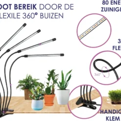 Forgoods Kweeklamp LED Full Spectrum - Groeilamp - 40 Watt - Automatische Timer 3-9-12 Uur - Inclusief Adapter -Aanbiedingen Bloeiruimte Winkel 1200x892