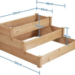 Houten Plantenbed Verhoogd - 120x120x56cm - Kweekbak - Kweektafel Op Poten - Moestuinbak - Moestuintafel - Kruidentafel - Moestuin - Kruidenbak - Groente Tafel Hout -Aanbiedingen Bloeiruimte Winkel 1200x903 2