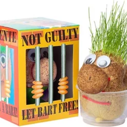 Mr. Bart | Graspop | Graspoppetje | Grow Your Own Gras | Wie Kent Hem Niet | Vensterbank | Graszaad | Cadeau |