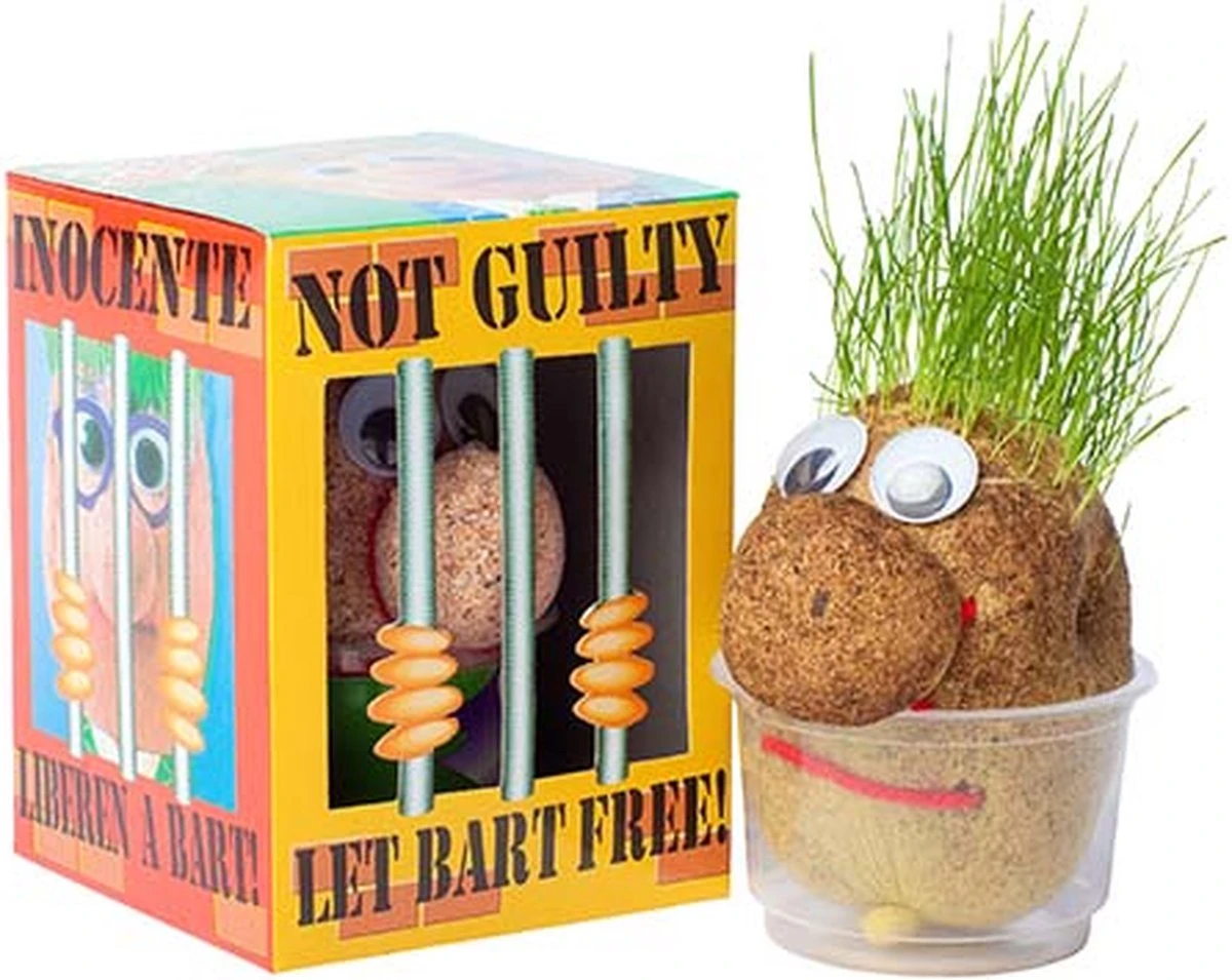 Mr. Bart | Graspop | Graspoppetje | Grow Your Own Gras | Wie Kent Hem Niet | Vensterbank | Graszaad | Cadeau | 1 Mr. Bart | Graspop | Graspoppetje | Grow Your Own Gras | Wie Kent Hem Niet | Vensterbank | Graszaad | Cadeau |
