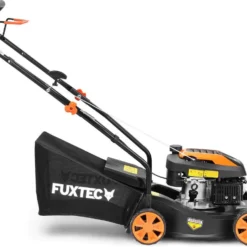 FUXTEC Grasmaaier Benzine - 41cm - 80cc - Duwmaaier - Opvangbak 45L - FX-RM4180 -Aanbiedingen Bloeiruimte Winkel 1200x967
