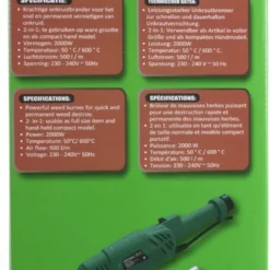 Hofftech Weed Burner Elektrische Onkruidbrander - 2000W - Max. 600 °C - BBQ Aansteker -Aanbiedingen Bloeiruimte Winkel 466x1200 2