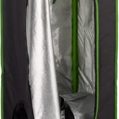 Relaxdays Growtent Binnen - Kweektent In Huis - Growbox - Planten Kweken - Groen/zwart - 40 X 40 X 120 Cm