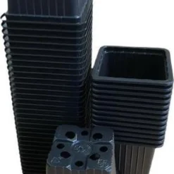 Kweekpot Zwart - 7x7x6cm (50 Stuks)