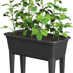 WDMT™ Extra Grote Kweekbak 50L | 76 X 37 X 60 Cm | Kweektafel | Mini Tuin | Verhoogde Kweekbak | Kweektuin | Kweekbak | Zwart -Aanbiedingen Bloeiruimte Winkel 792x1200