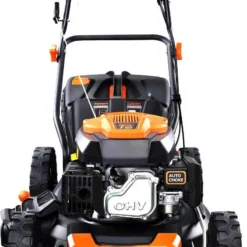 FUXTEC Grasmaaier Benzine - 46cm - Zelfrijdend / Zelftrekkend / Achterwielaandrijving - Mulchfunctie - Opvangbak 50L - FX-RM4646 -Aanbiedingen Bloeiruimte Winkel 818x1200