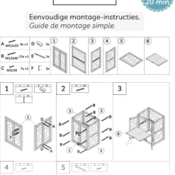 Needs&wants® Mini Serre Compact Winterbestendig - Koude Kas Met Houten Frame Voor Balkon Tuin Binnen - Verhoogd Bed - Draagbare Tuinserre Broeikas - 58x43x76 Cm - Polycarbonaat -Aanbiedingen Bloeiruimte Winkel 860x1200