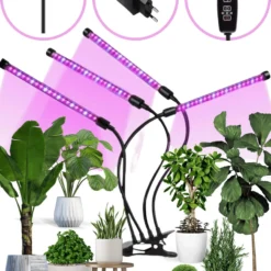 Forgoods Kweeklamp LED Full Spectrum - Groeilamp - 40 Watt - Automatische Timer 3-9-12 Uur - Inclusief Adapter