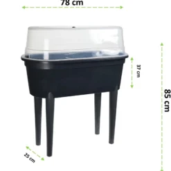 4goodz Kunststof Kweektafel / Moestuin Op Poten 37x78x25 Cm - Zwart -Aanbiedingen Bloeiruimte Winkel 898x1200 1