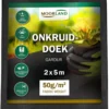 Moorland Gardur - Anti Onkruiddoek Tuin 2m X 5m (20m²) Zwart - Antiworteldoek UV-licht Bestendig, Waterdoorlatend Voor Tuin, Terras & Bloembed