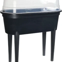 4goodz Kunststof Kweektafel / Moestuin Op Poten 37x78x25 Cm - Zwart